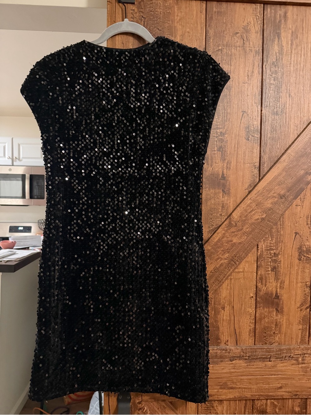 Sanctuary Black Sequin Mini Dress